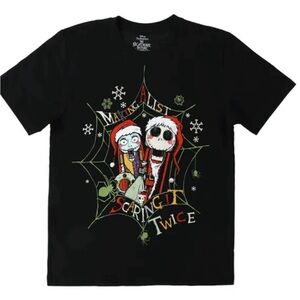 Disney’s Tim Burton NBC Making a list Halloween Christmas Black Tee